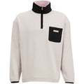Flâneur Badge Classic Half Zip Sweater Grijs