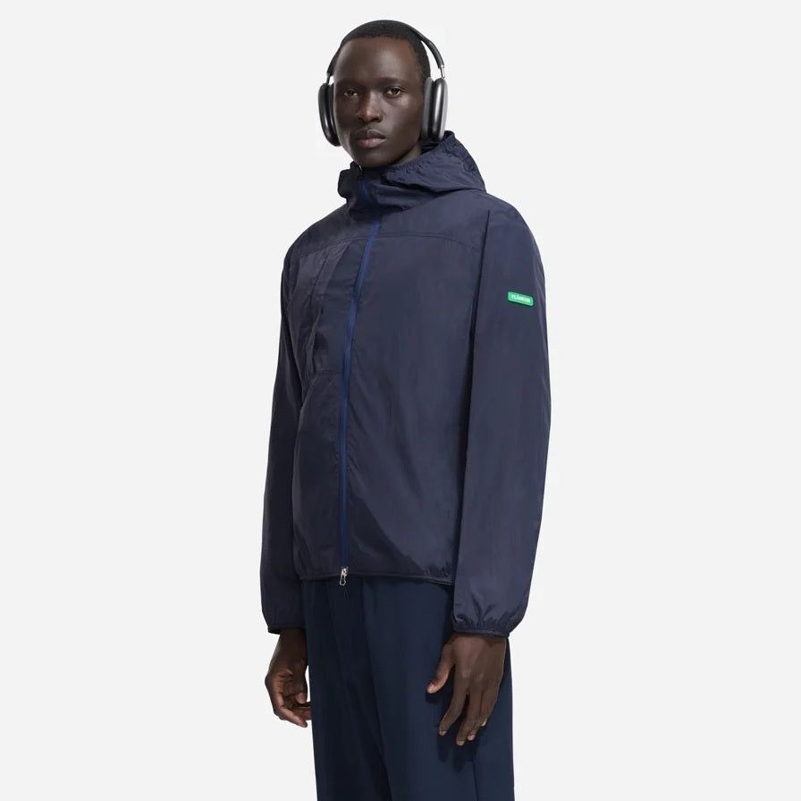 Flâneur Badge Classic Windbreaker Jas Navy