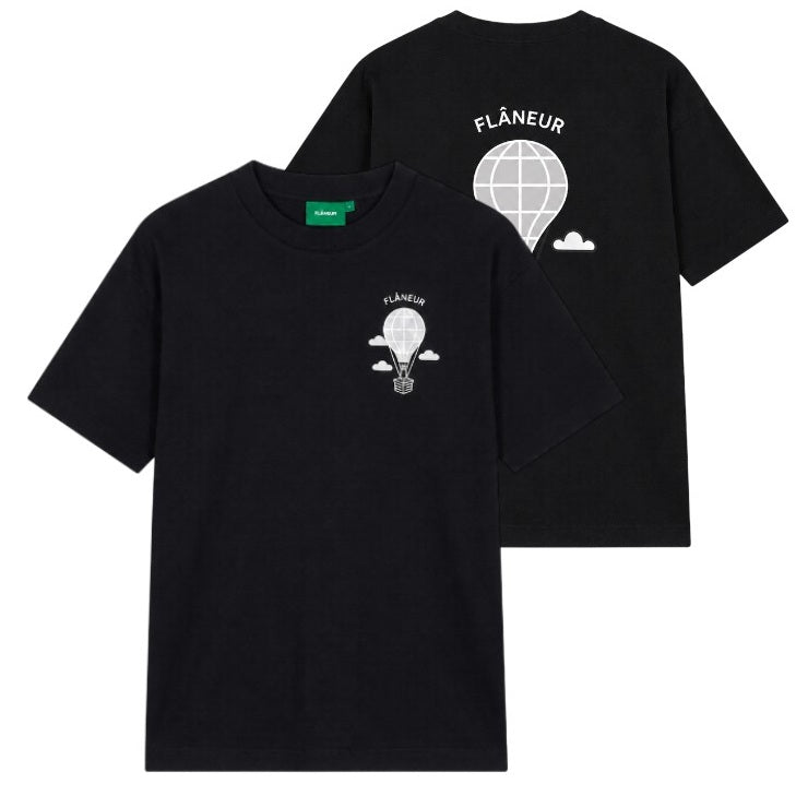 Flâneur Balloon T-shirt Zwart