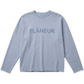 Flâneur Blurred Logo Longsleeve T-shirt Licht Blauw