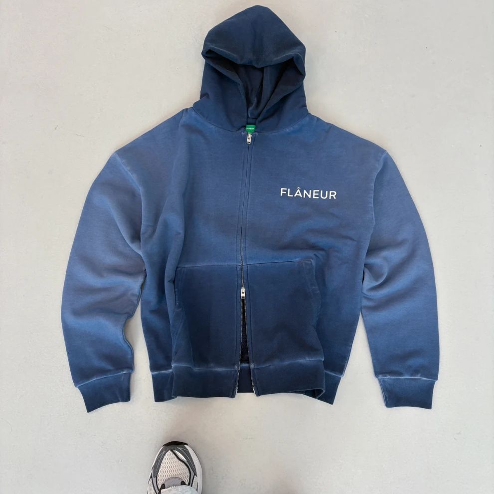 Flâneur Double Logo Vest Navy