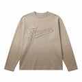 Flâneur Embroidered Logo Longsleeve T-shirt Donker Groen