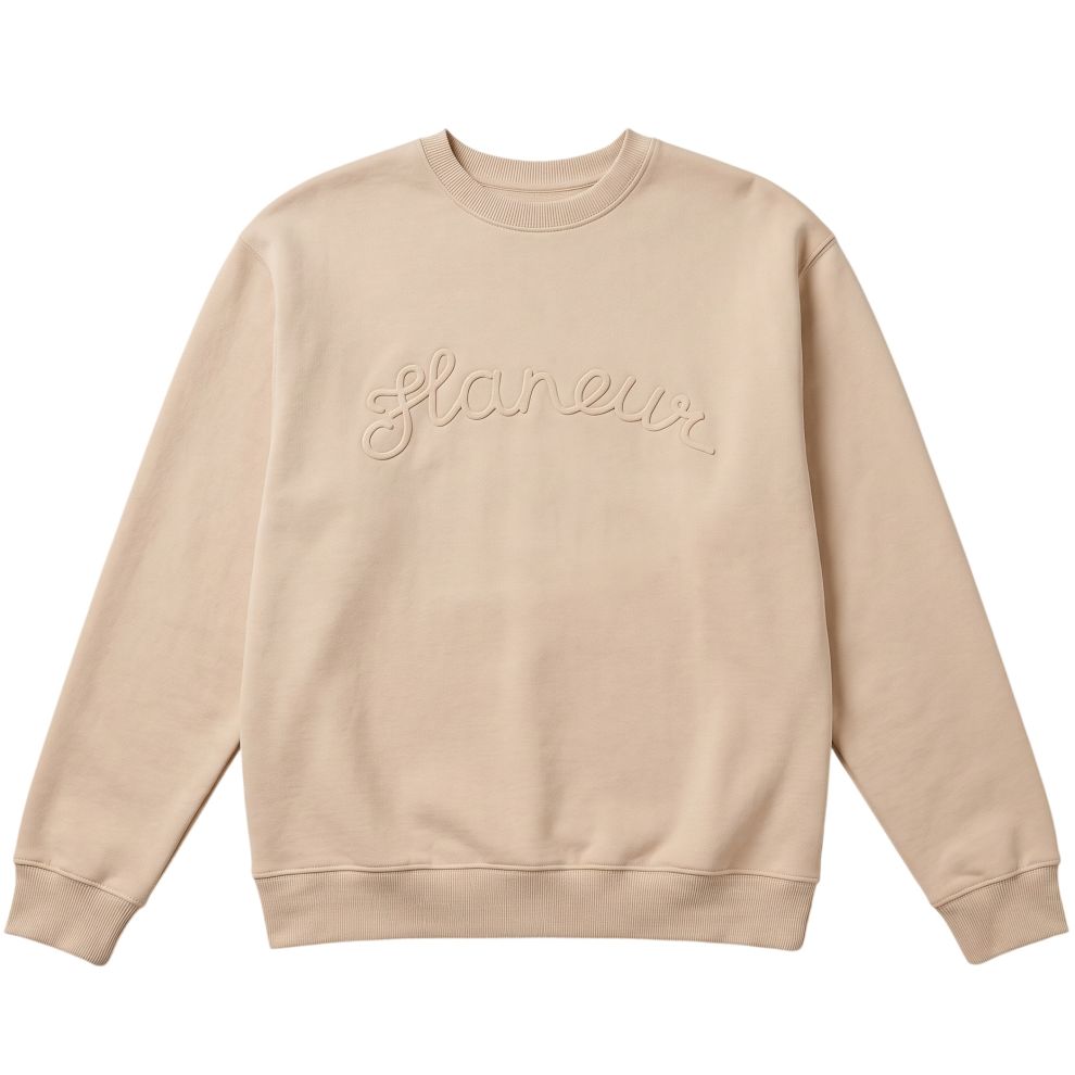 Flâneur Signature Outline Sweater Beige