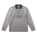 Flâneur Sound & Design Studio Member Longsleeve Polo Antraciet