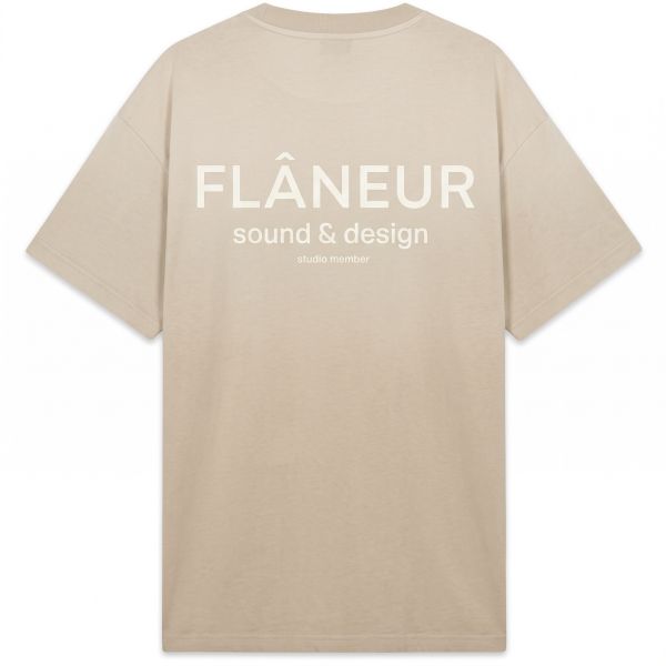 Flâneur Sound & Design Studio Member T-shirt Beige