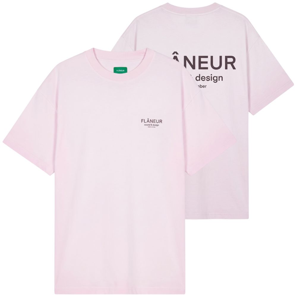 Flâneur Sound & Design Studio Member T-shirt Roze
