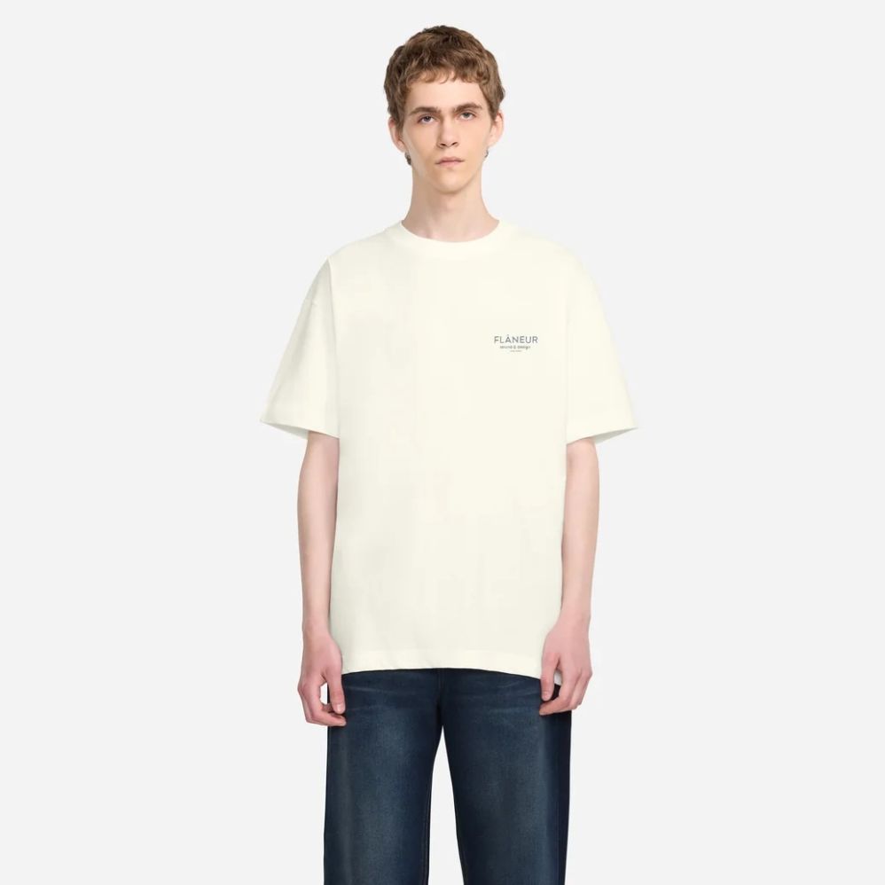 Flâneur Sound & Design Studio Member T-shirt Wit