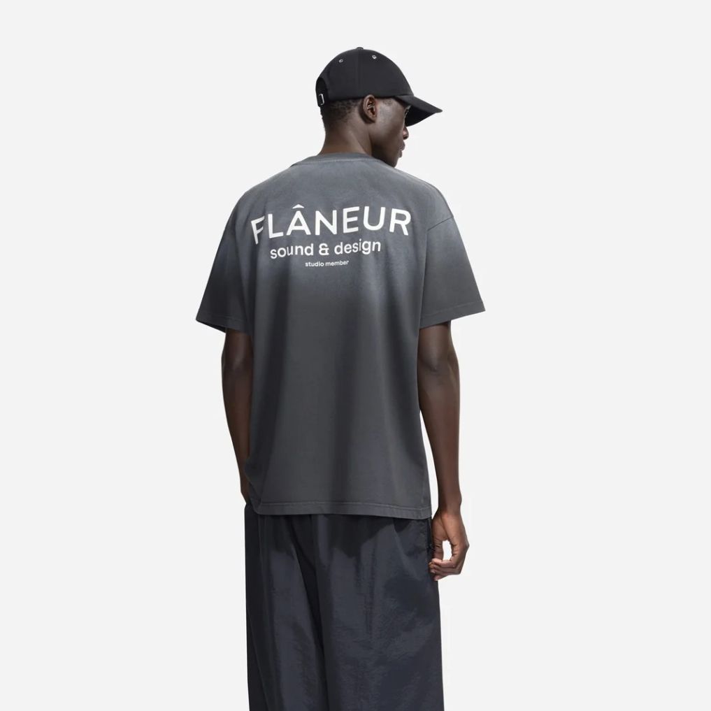Flâneur Sound & Design Studio Member T-shirt Zwart