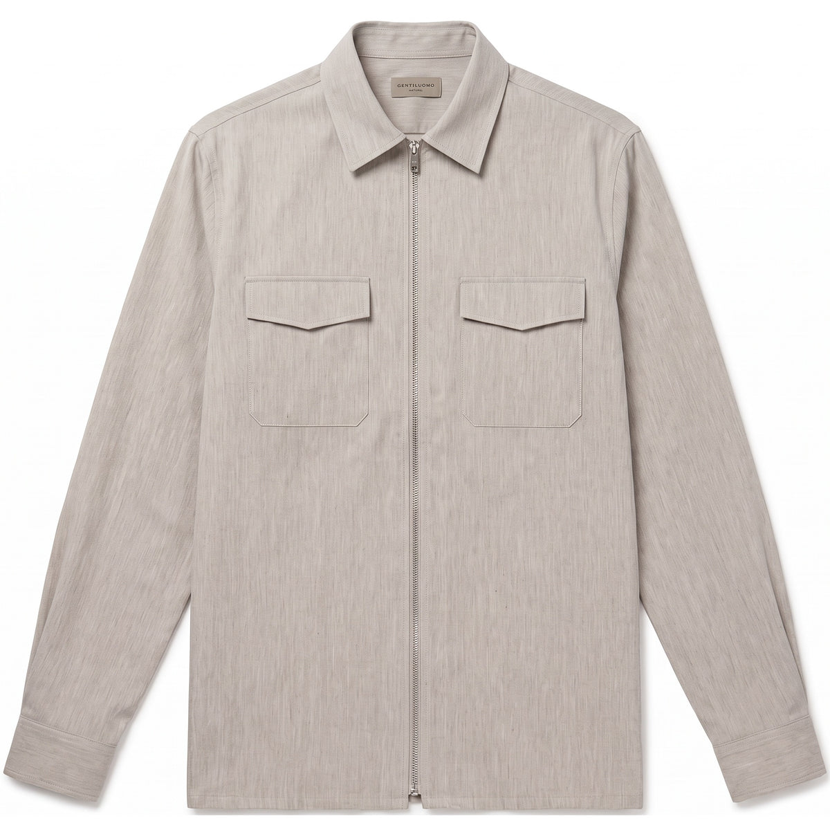 Gentiluomo Bonucci Zip Overshirt Beige
