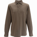 Gran Sasso Longsleeve Polo Bruin