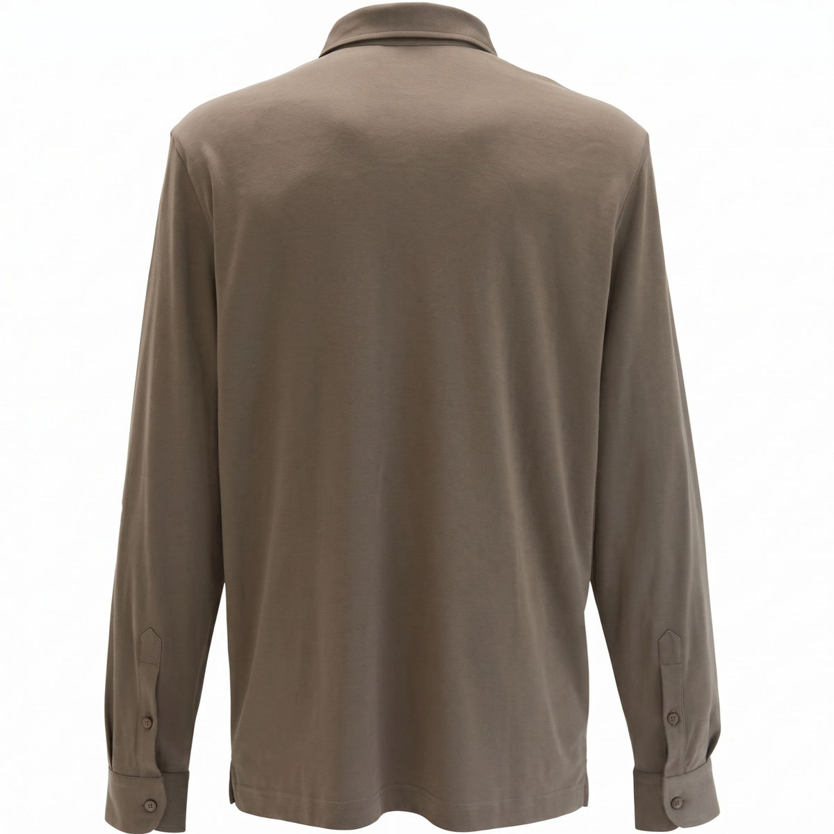 Gran Sasso Longsleeve Polo Bruin