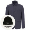 Herno Stand Down Collar Jas Navy