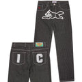 Icecream Ripstop Running Dog Double Scoop Jeans Zwart