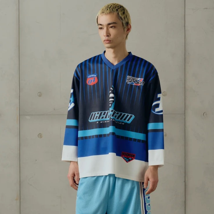 Icecream Speedway Hockey Longsleeve T-shirt Navy