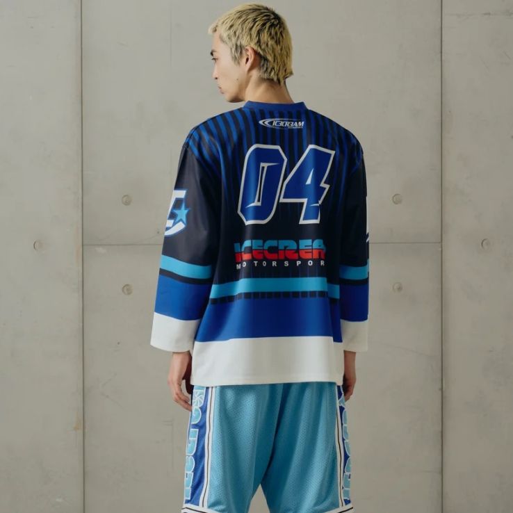 Icecream Speedway Hockey Longsleeve T-shirt Navy