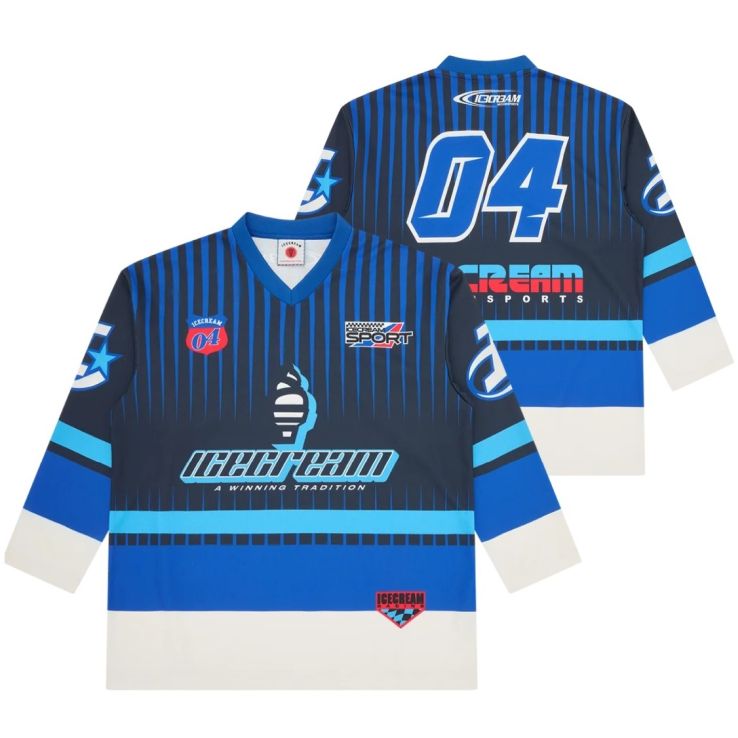 Icecream Speedway Hockey Longsleeve T-shirt Navy