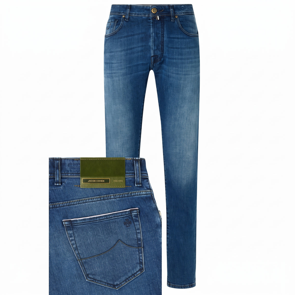 Jacob Cohën Bard Limited Edition Jeans 100D Donker Blauw