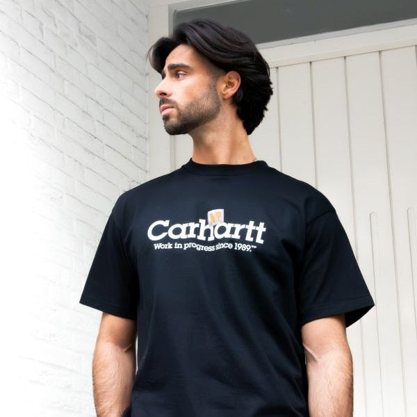 Label Script T-shirt Zwart