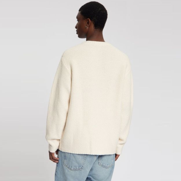 Law of the Sea Apsu Structured Knitted Artwork Sweater Off White