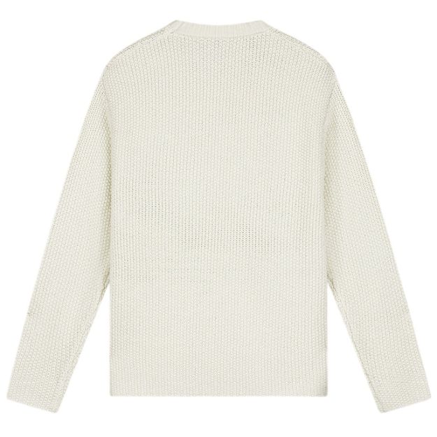 Law of the Sea Apsu Structured Knitted Artwork Sweater Off White