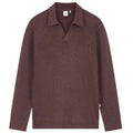 Law of the Sea Ares Knitted Longsleeve Polo Donker Roze