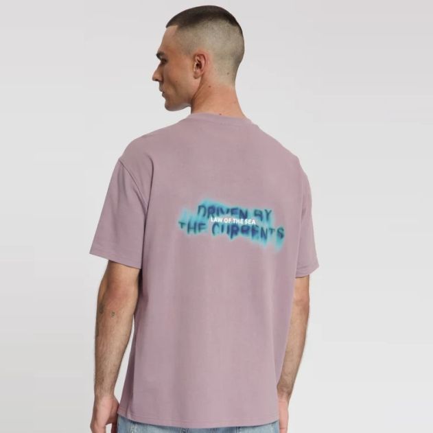 Law of the Sea Dilute Artwork T-shirt Paars