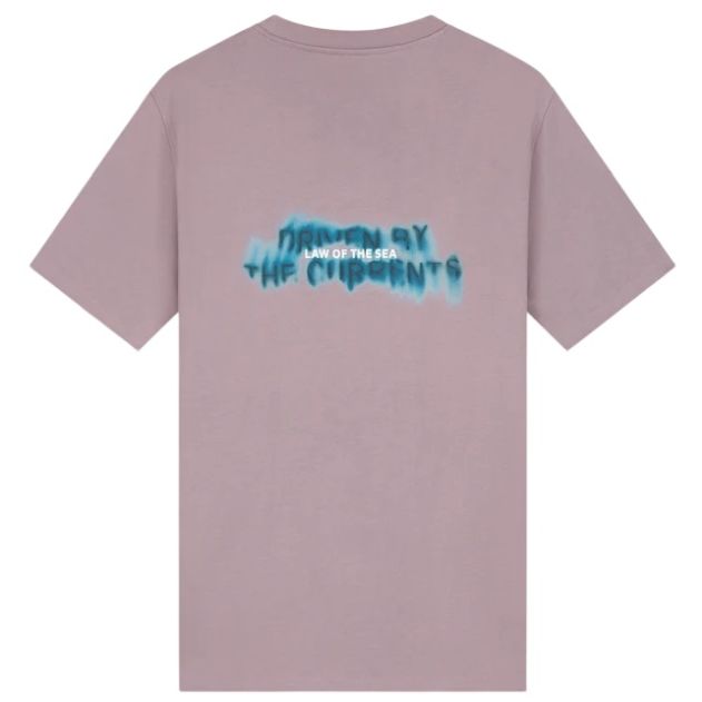 Law of the Sea Dilute Artwork T-shirt Paars