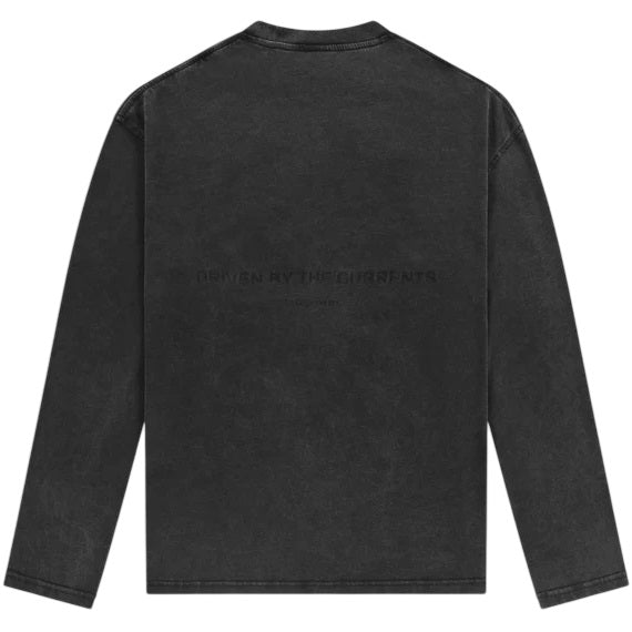 Law of the Sea Thaumas Garment Dye Longsleeve T-shirt Zwart