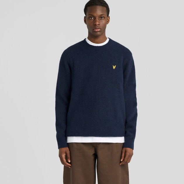 Lyle & Scott Brushed Sweater Navy