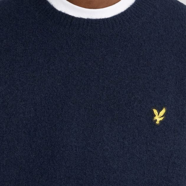 Lyle & Scott Brushed Sweater Navy