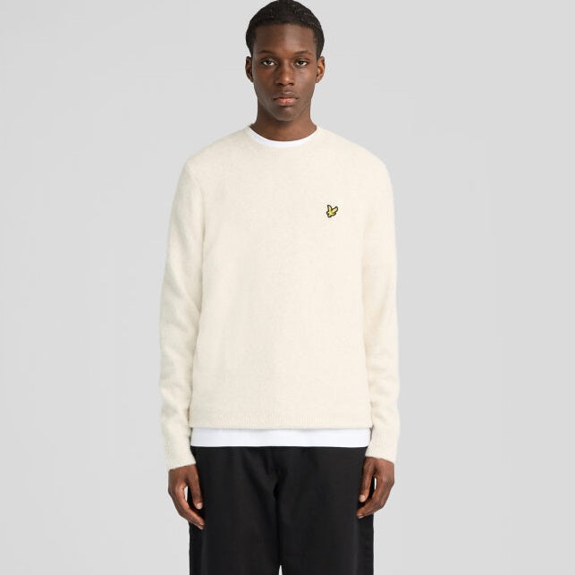 Lyle & Scott Brushed Sweater Off White