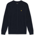 Lyle & Scott Cable Knit Sweater Navy
