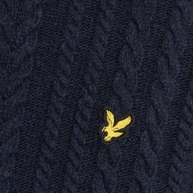Lyle & Scott Cable Knit Sweater Navy