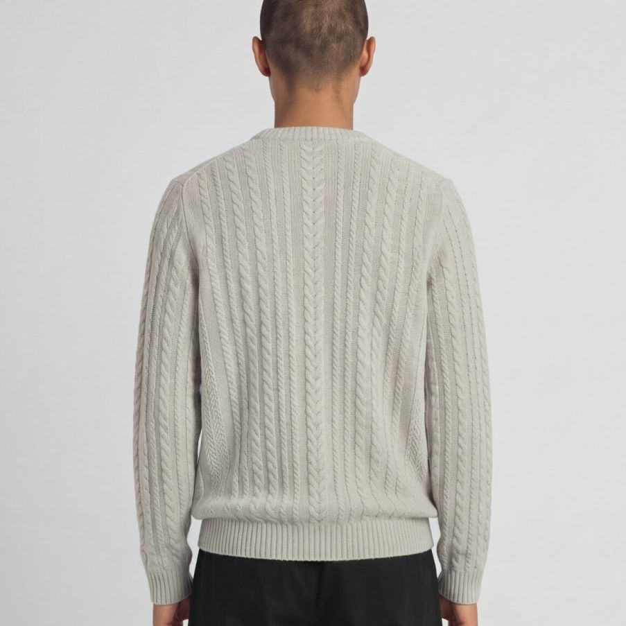 Lyle & Scott Cable Knit Sweater Off White
