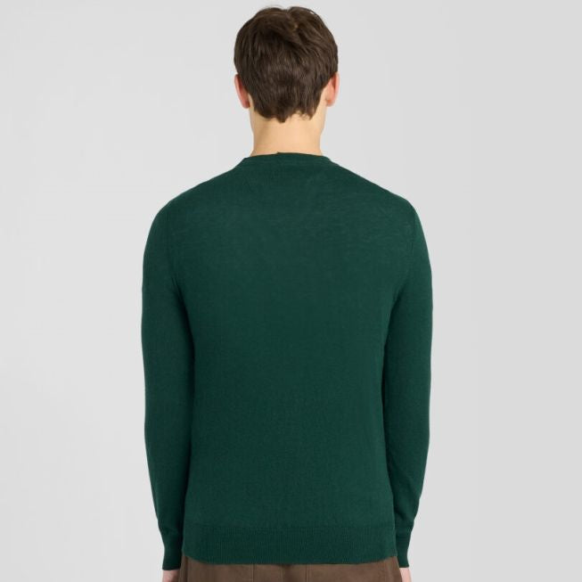 Lyle & Scott Cotton Merino Sweater Donker Groen