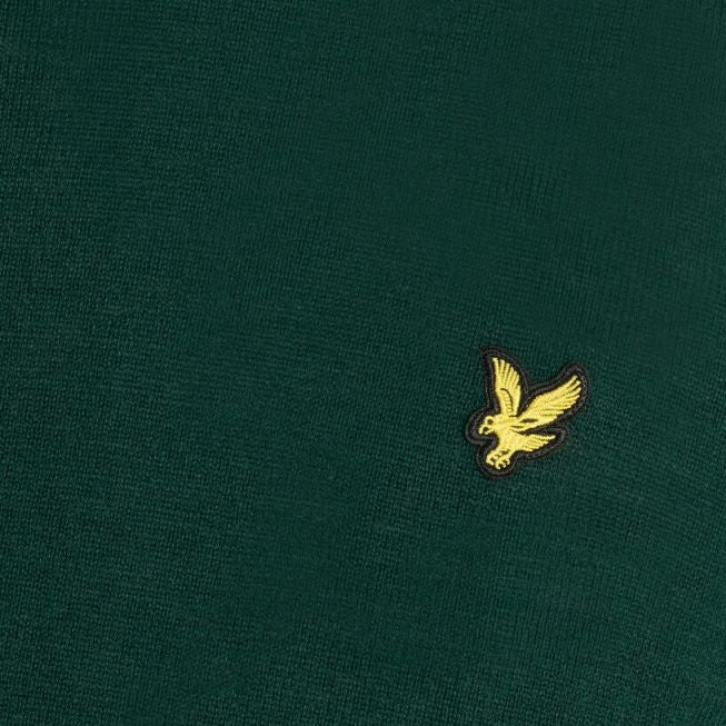 Lyle & Scott Cotton Merino Sweater Donker Groen