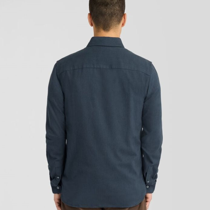 Lyle & Scott Plain Overhemd Navy