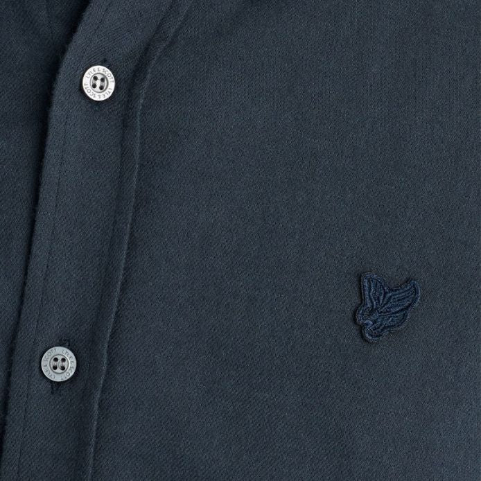 Lyle & Scott Plain Overhemd Navy