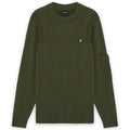 Lyle & Scott Rib Insert Sweater Donker Groen