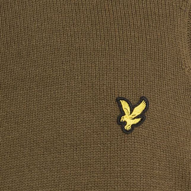 Lyle & Scott Rib Insert Sweater Donker Groen