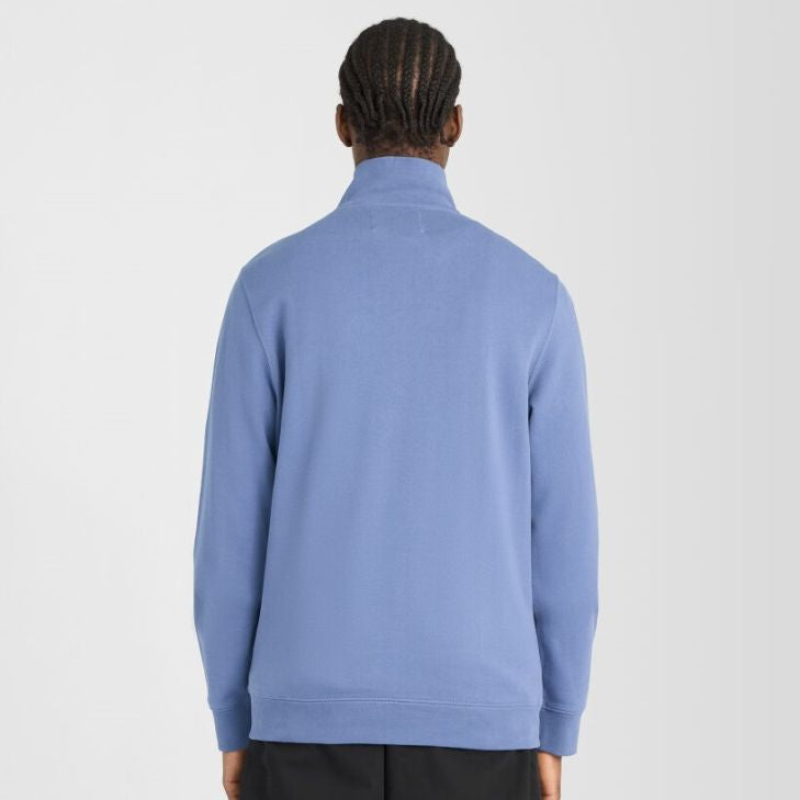 Lyle & Scott Superfine Quarter Zip Sweater Blauw