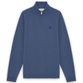 Lyle & Scott Superfine Quarter Zip Sweater Blauw