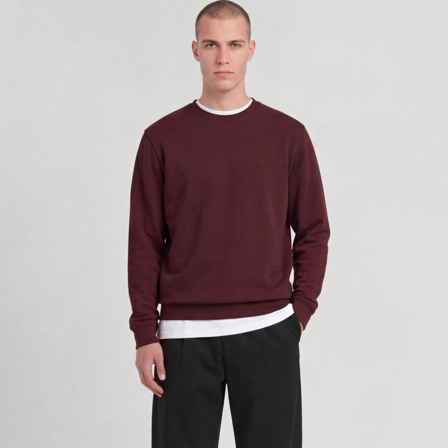 Lyle & Scott Superfine Sweater Bordeaux