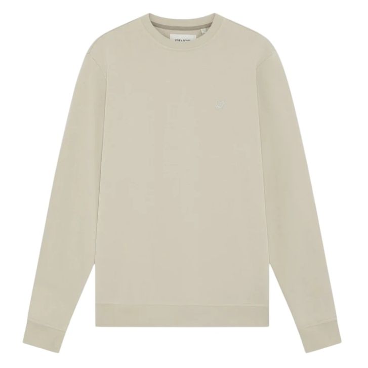 Lyle & Scott Superfine Sweater Licht Grijs