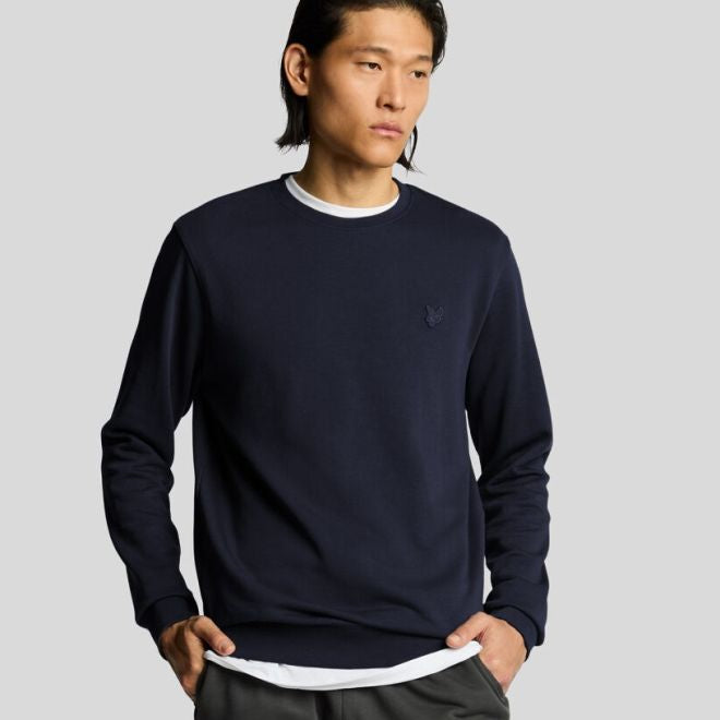 Lyle & Scott Superfine Sweater Navy