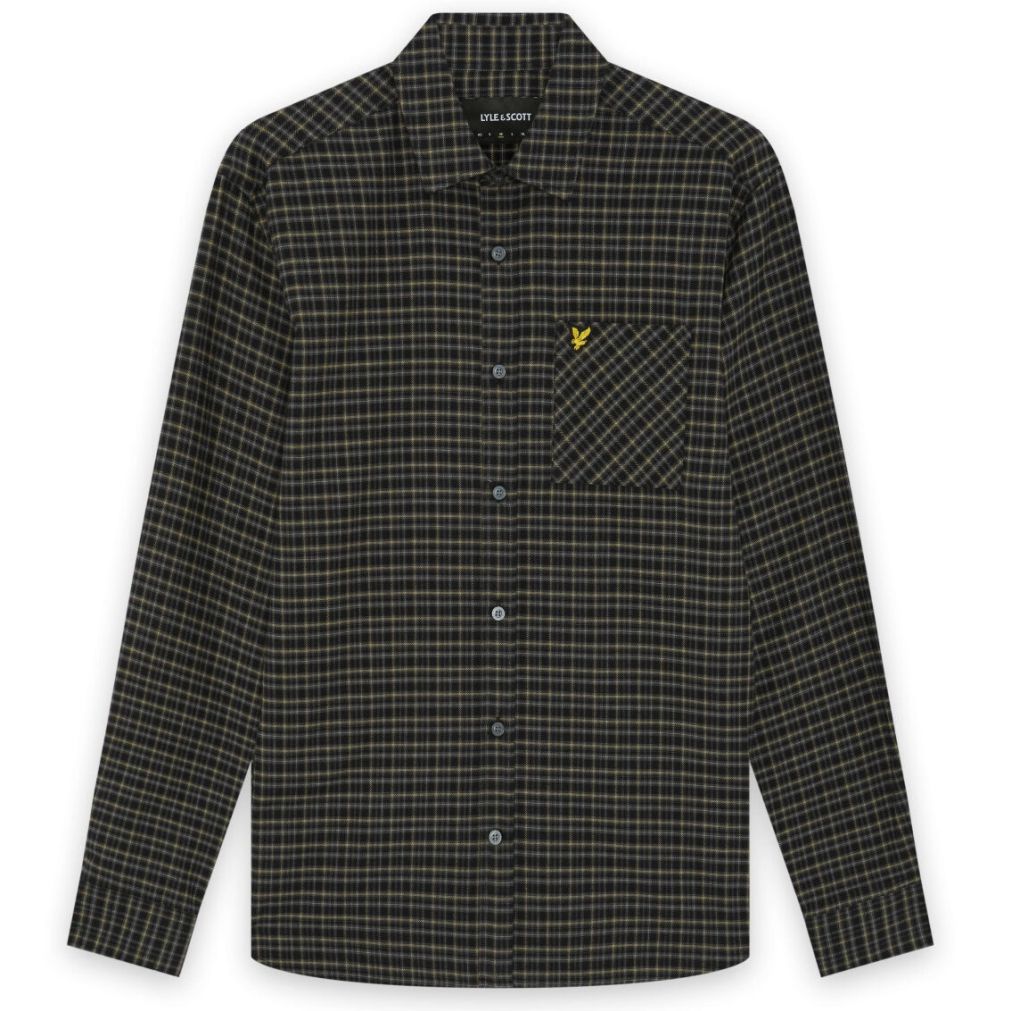 Lyle & Scott Tartan Flannel Overhemd Zwart