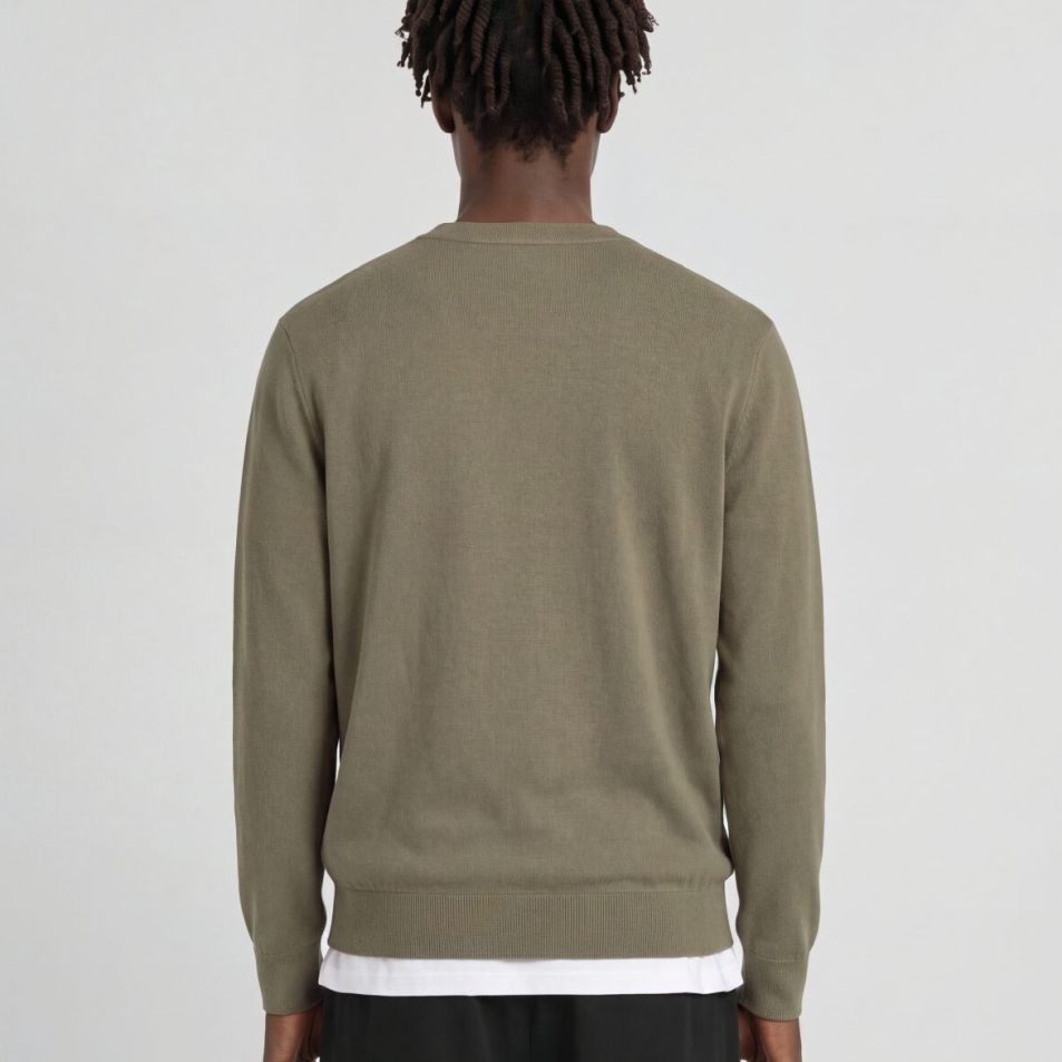 Lyle & Scott Tonal Superfine Sweater Beige