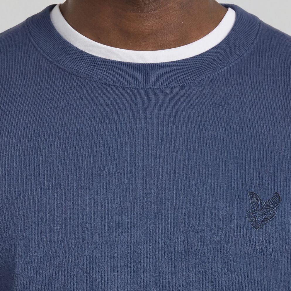 Lyle & Scott Tonal Superfine Sweater Blauw