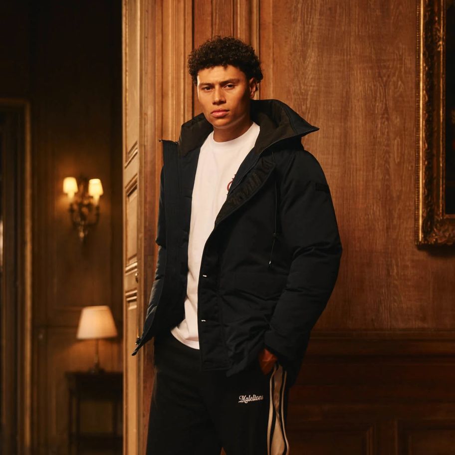Malelions Casual Parka Navy