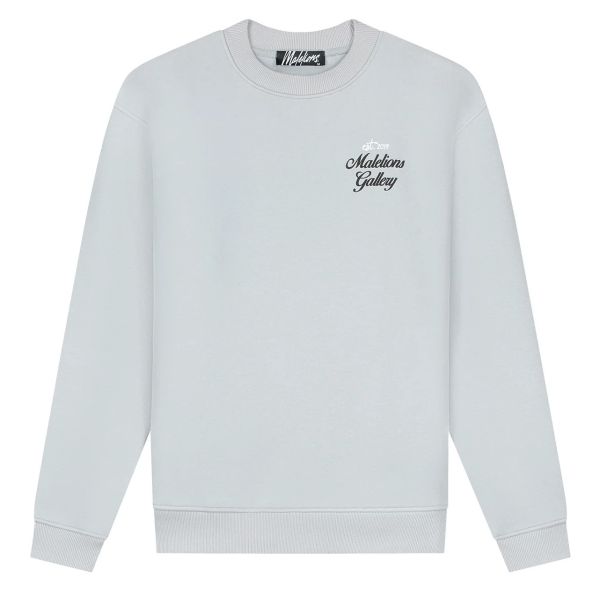 Malelions Gallery Sweater Grijs